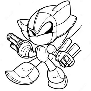 Metal Sonic Coloring Pages