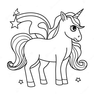 Glow In The Dark Unicorn Coloring Page 51202-40995