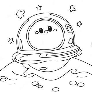 Glow In The Dark Space Scene Coloring Page 51203-40991