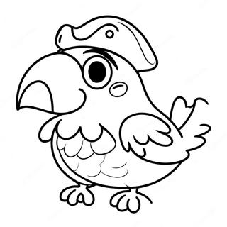 Pirate Parrot Coloring Pages