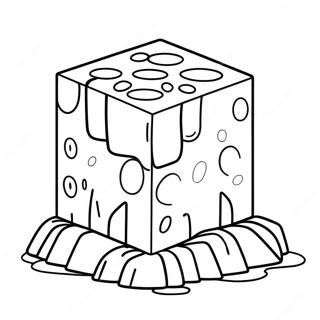 Minecraft Slime Coloring Pages