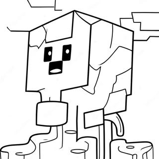 Minecraft Slime Coloring Page 51222-41010