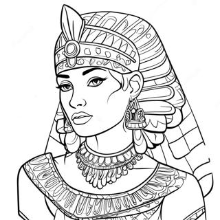 Cleo De Nile In Stylish Outfit Coloring Page 51243-41024