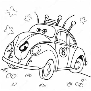 Herbie The Love Bug Coloring Page 51252-41030