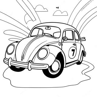 Herbie The Love Bug Coloring Page 51252-41031