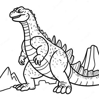 Godzilla 2000 Coloring Pages