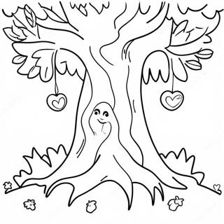 Happy Giving Tree Coloring Page 51273-41049