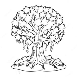 Happy Giving Tree Coloring Page 51273-41052