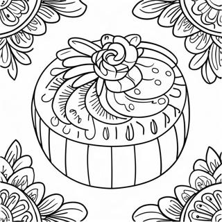 Festive Mooncake Coloring Page 51293-41068