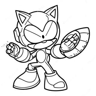 Metal Sonic In Action Coloring Page 512-414