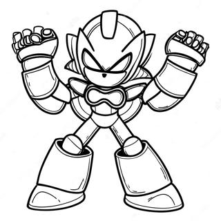 Metal Sonic In Action Coloring Page 512-415