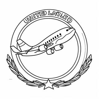 United Airlines Logo Coloring Page 51312-41079