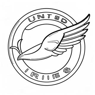 United Airlines Logo Coloring Page 51312-41080