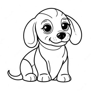 Dachshund Puppy Coloring Page 5131-4271