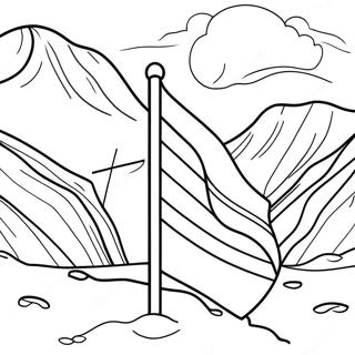 Norwegian Flag Coloring Pages