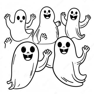 Halloween Dance Coloring Pages