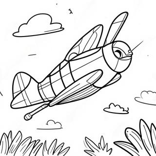 Dusty Crophopper Flying High Coloring Page 51383-41140