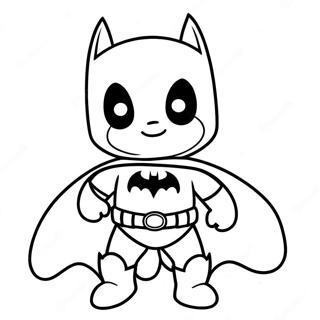 Cute Baby Batman With Cape Coloring Page 51393-41146