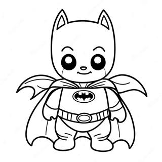 Cute Baby Batman With Cape Coloring Page 51393-41148