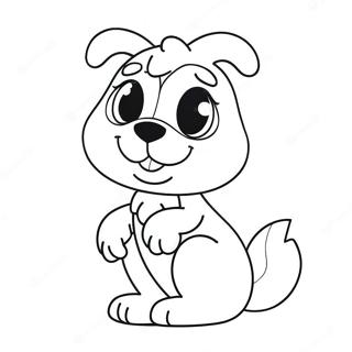 Bluey Valentine Coloring Pages