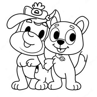 Bluey And Bingo Heartwarming Coloring Page 5142-4279