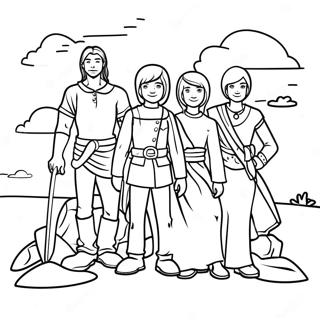 Adventurous Keepers Of The Kingdom Coloring Page 51433-41174