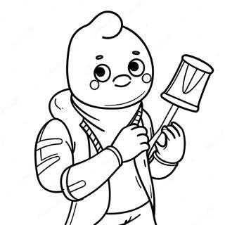 Peely Fortnite Coloring Pages