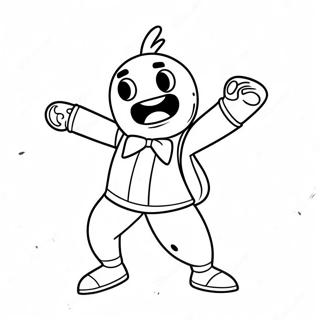 Peely Dancing Fortnite Coloring Page 51463-41202