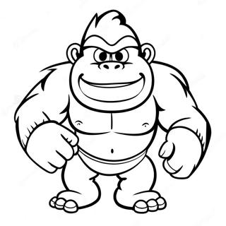 Cranky Kong Coloring Pages