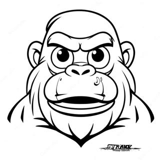 Cranky Kong Coloring Page 51502-41228