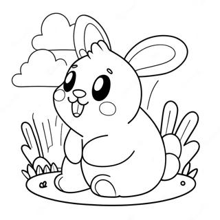 Squishmallow Easter Bunny Coloring Page 51512-41250