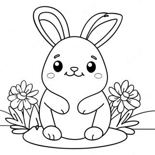 Squishmallow Easter Bunny Coloring Page 51512-41252