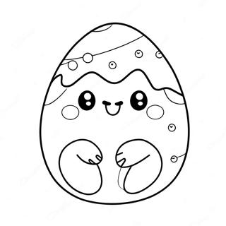 Squishmallow Easter Coloring Pages