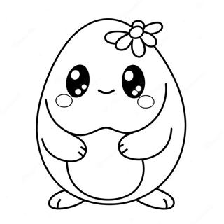 Cute Squishmallow Easter Egg Coloring Page 51513-41238