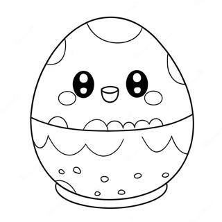 Cute Squishmallow Easter Egg Coloring Page 51513-41239