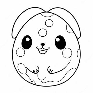 Cute Squishmallow Easter Egg Coloring Page 51513-41240