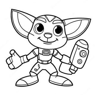 Ratchet And Clank Coloring Page 51522-41242