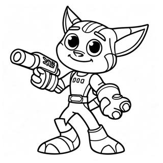 Ratchet And Clank Coloring Page 51522-41244