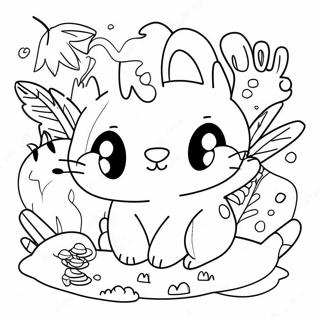 Fun Open Coloring Page With Animals 51533-41258