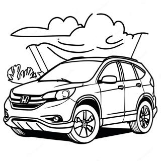 Honda Crv Outline Coloring Page 51562-41279