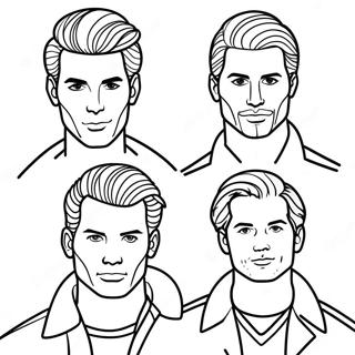 Hot Dudes Coloring Page 51572-41292