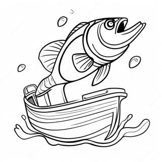 Bass Boat Coloring Page 51592-41298