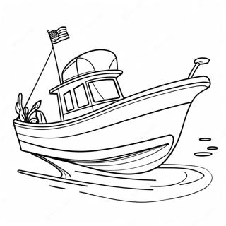 Bass Boat Coloring Page 51592-41299