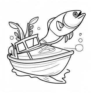 Bass Boat Coloring Page 51592-41300