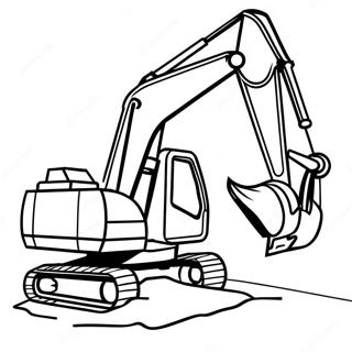 Excavator Coloring Page 5161-4291