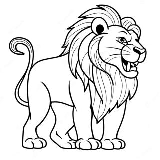 Roaring Lion Coloring Page 51642-41345