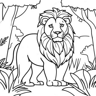 Roaring Lion Coloring Pages