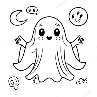 Spooky Ghost Math Coloring Page 51663-41357