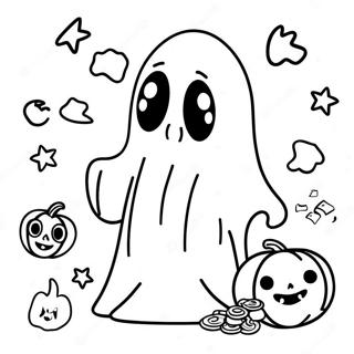 Spooky Ghost Math Coloring Page 51663-41360