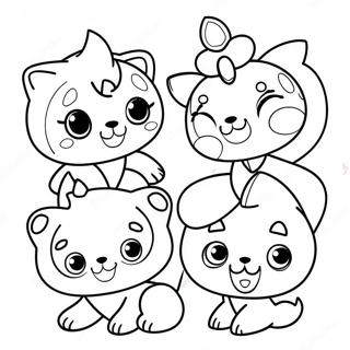 Cute Jewelpet Friends Coloring Page 51673-41368